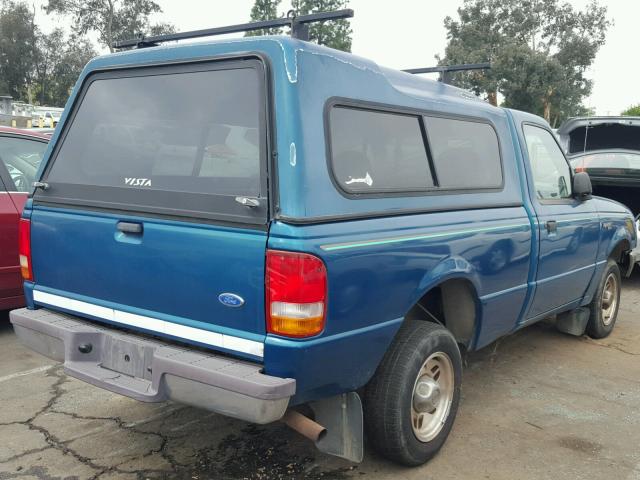 1FTCR10A6VPB00040 - 1997 FORD RANGER GREEN photo 4