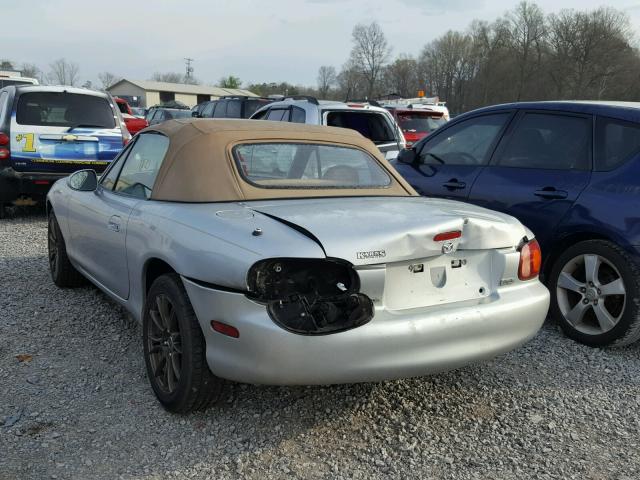 JM1NB3538Y0141012 - 2000 MAZDA MX-5 MIATA SILVER photo 3