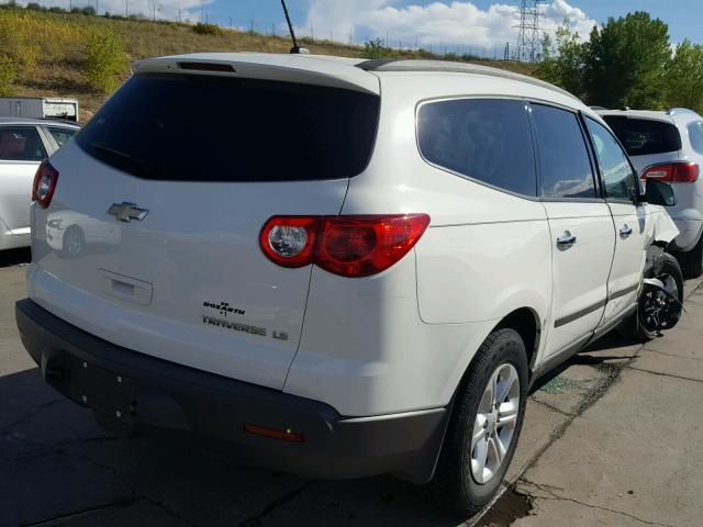 1GNKREED2CJ404446 - 2012 CHEVROLET TRAVERSE L WHITE photo 4