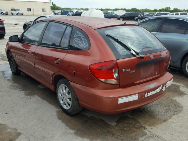 KNADC165436143971 - 2003 KIA RIO CINCO RED photo 3