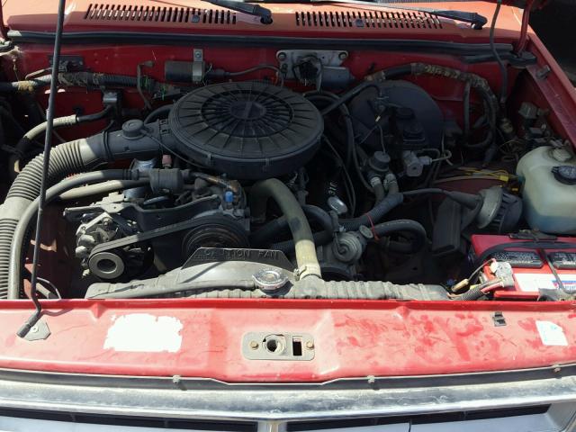 1B7GL26X5KS064774 - 1989 DODGE DAKOTA RED photo 7