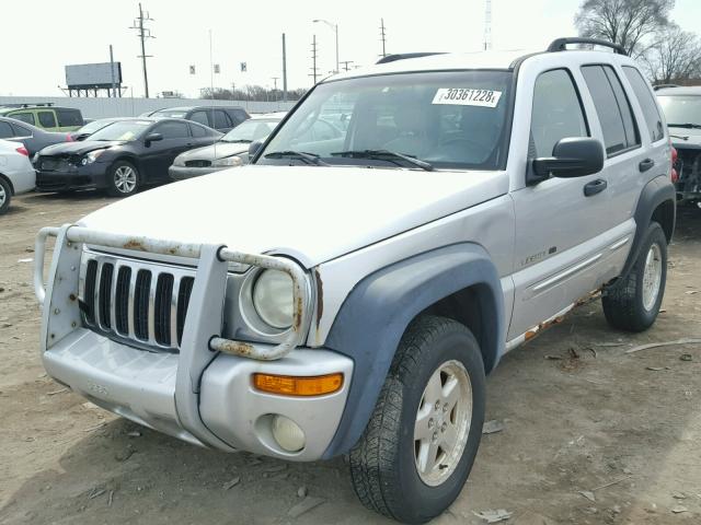 1J4GL58K22W105884 - 2002 JEEP LIBERTY LI SILVER photo 2