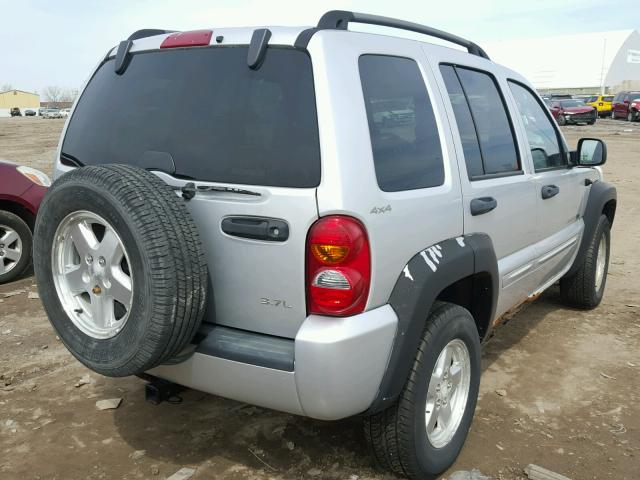 1J4GL58K22W105884 - 2002 JEEP LIBERTY LI SILVER photo 4