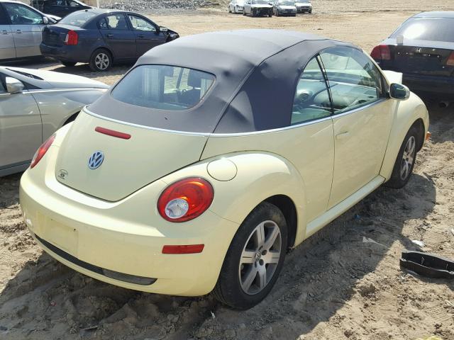 3VWPF31Y26M332401 - 2006 VOLKSWAGEN NEW BEETLE 黄色 照片 4