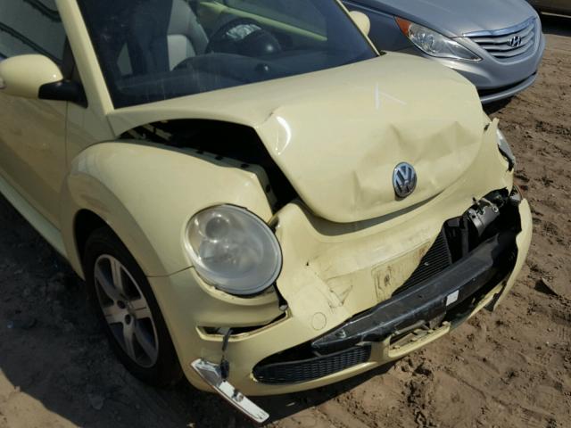 3VWPF31Y26M332401 - 2006 VOLKSWAGEN NEW BEETLE 黄色 照片 9