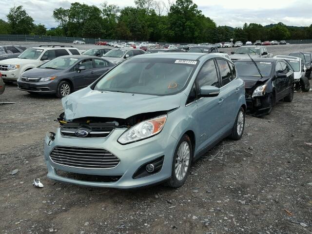 1FADP5BU9DL544520 - 2013 FORD C-MAX SEL BLUE photo 2