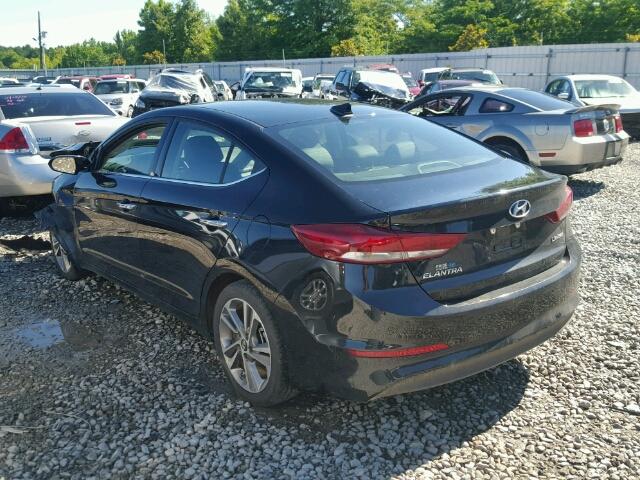 5NPD84LF4HH110730 - 2017 HYUNDAI ELANTRA BLACK photo 3