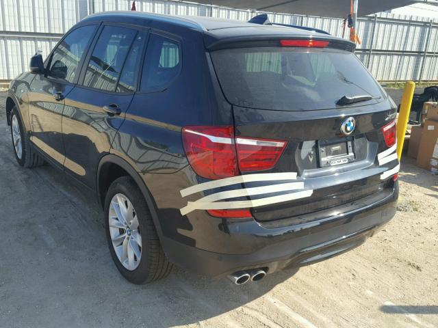 5UXWZ7C57H0V85475 - 2017 BMW X3 SDRIVE2 BLACK photo 3