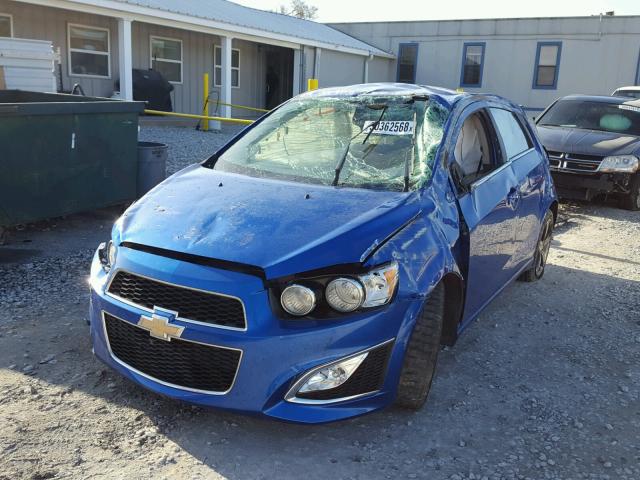 1G1JG6SB5G4148142 - 2016 CHEVROLET SONIC RS BLUE photo 2