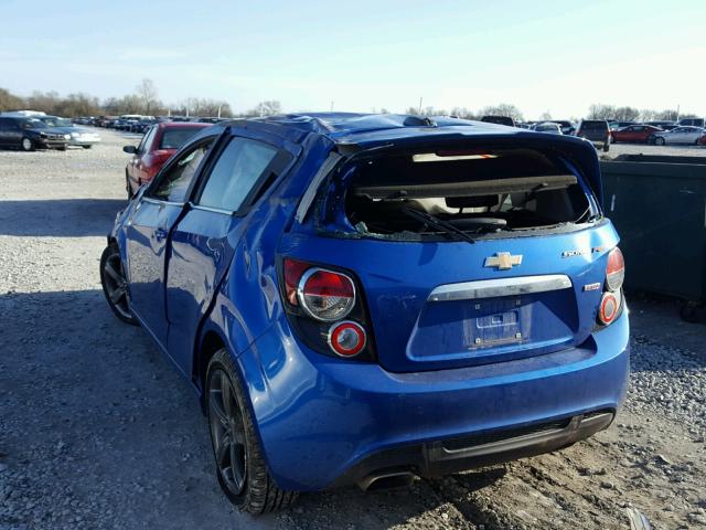 1G1JG6SB5G4148142 - 2016 CHEVROLET SONIC RS BLUE photo 3