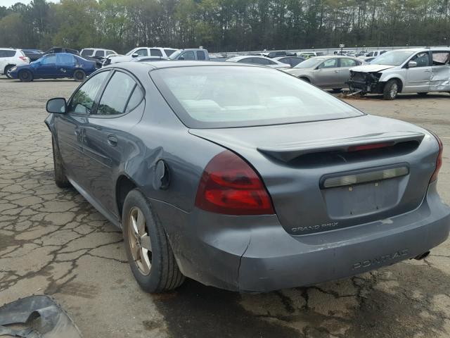 2G2WP522051217291 - 2005 PONTIAC GRAND PRIX GRAY photo 3
