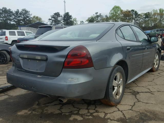 2G2WP522051217291 - 2005 PONTIAC GRAND PRIX GRAY photo 4