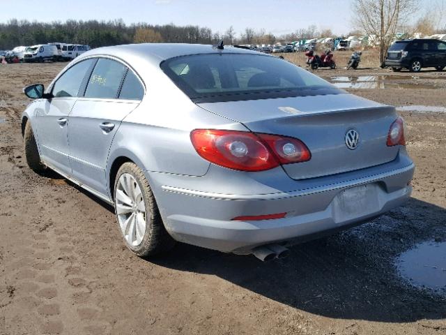 WVWML73C99E538137 - 2009 VOLKSWAGEN CC SPORT BLUE photo 3