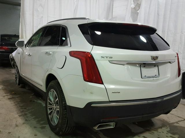 1GYKNDRS3HZ118342 - 2017 CADILLAC XT5 LUXURY WHITE photo 3