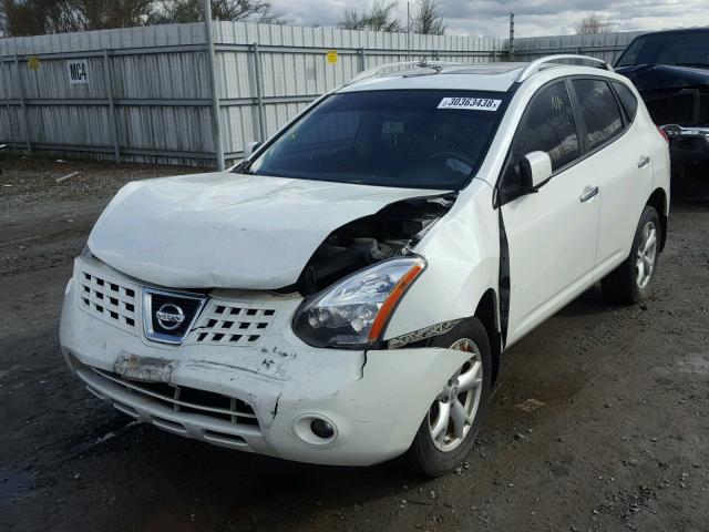 JN8AS5MT6AW030557 - 2010 NISSAN ROGUE S WHITE photo 2