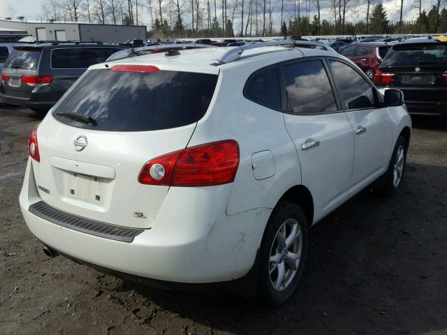 JN8AS5MT6AW030557 - 2010 NISSAN ROGUE S WHITE photo 4