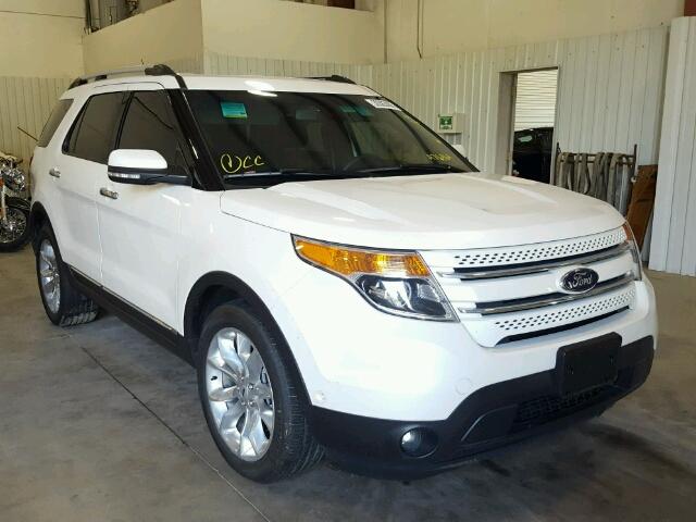 1FM5K7F84FGA76869 - 2015 FORD EXPLORER L WHITE photo 1