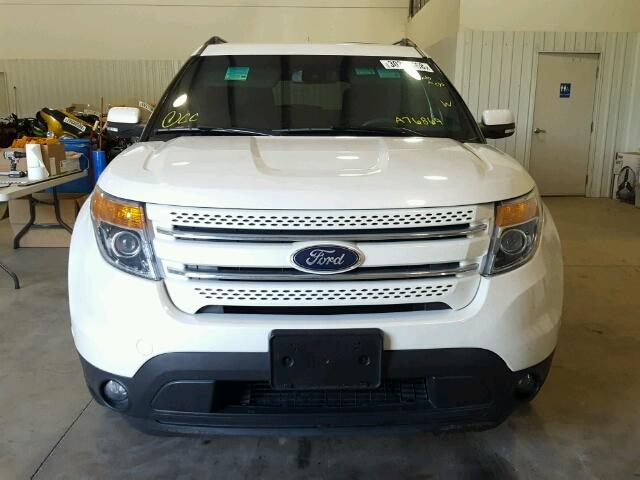 1FM5K7F84FGA76869 - 2015 FORD EXPLORER L WHITE photo 9