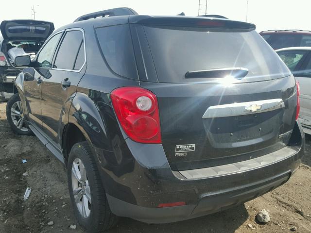 2CNFLEEW0A6324551 - 2010 CHEVROLET EQUINOX LT BLACK photo 3