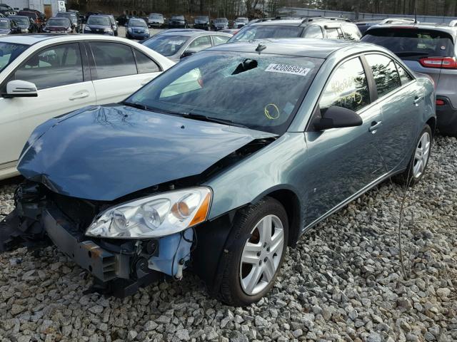 1G2ZG57B194225240 - 2009 PONTIAC G6 GREEN photo 2