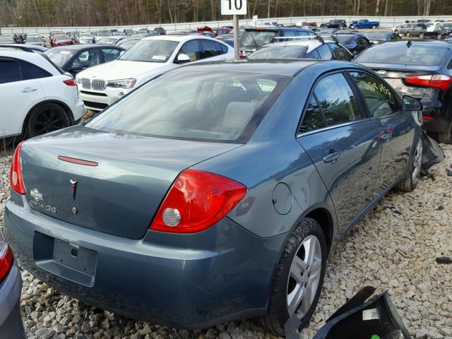 1G2ZG57B194225240 - 2009 PONTIAC G6 GREEN photo 4