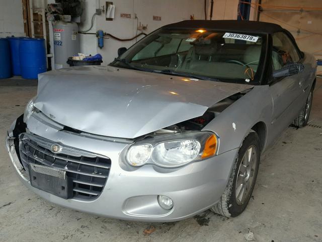 1C3EL65R14N295209 - 2004 CHRYSLER SEBRING LI SILVER photo 2