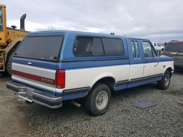 1FTEX15N8MKB27567 - 1991 FORD F150 WHITE photo 4