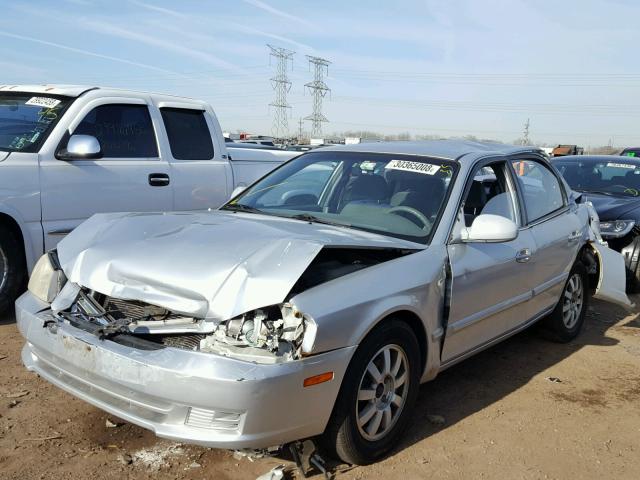 KNAGD128X25108818 - 2002 KIA OPTIMA MAG SILVER photo 2