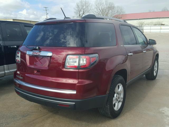 1GKKRRKD1GJ180391 - 2016 GMC ACADIA SLT BURGUNDY photo 4