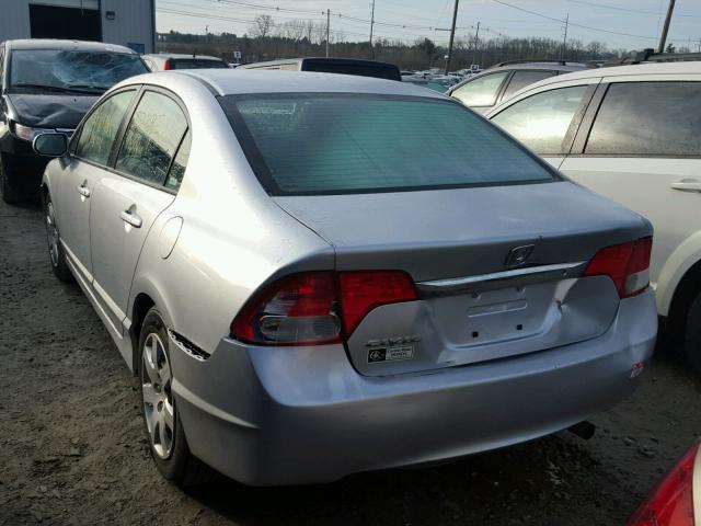 2HGFA16599H545818 - 2009 HONDA CIVIC LX SILVER photo 3