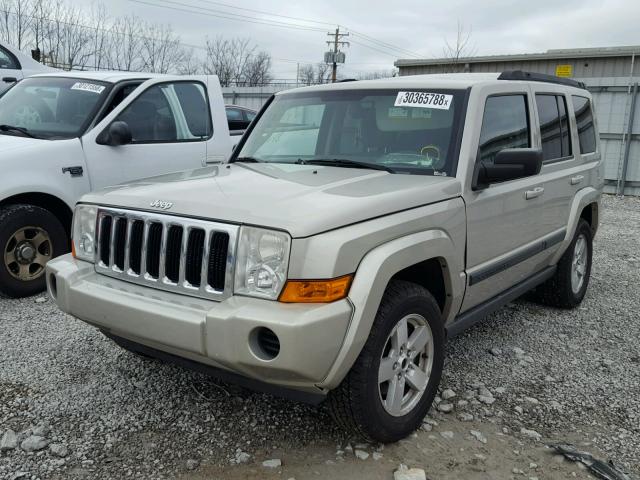1J8HG48K57C606648 - 2007 JEEP COMMANDER ოქროსფერი ფოტო 2