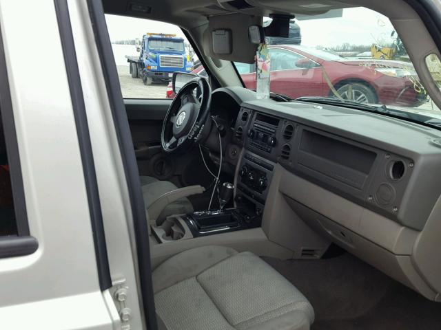 1J8HG48K57C606648 - 2007 JEEP COMMANDER ოქროსფერი ფოტო 5