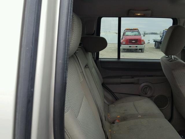 1J8HG48K57C606648 - 2007 JEEP COMMANDER ოქროსფერი ფოტო 6