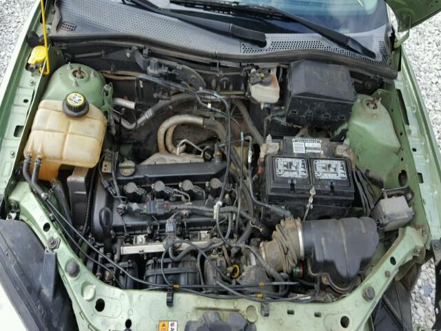 1FAFP34N67W258856 - 2007 FORD FOCUS GREEN photo 7