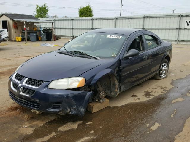 1B3EL36T64N134506 - 2004 DODGE STRATUS SE BLUE photo 2