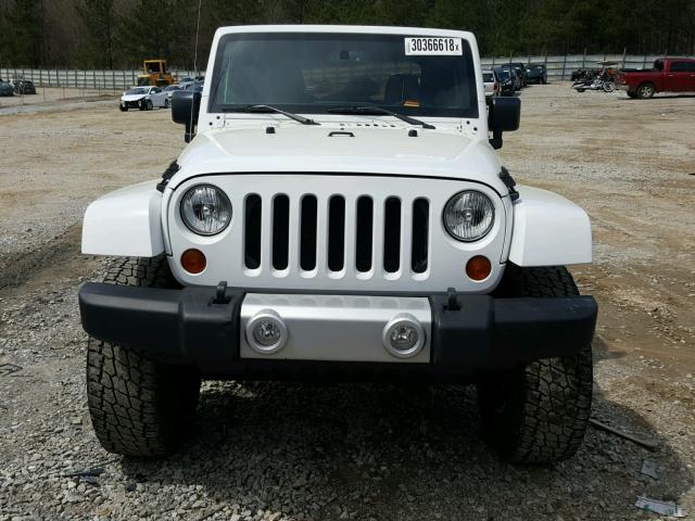 1C4AJWBG5FL525948 - 2015 JEEP WRANGLER S 白色 照片 9