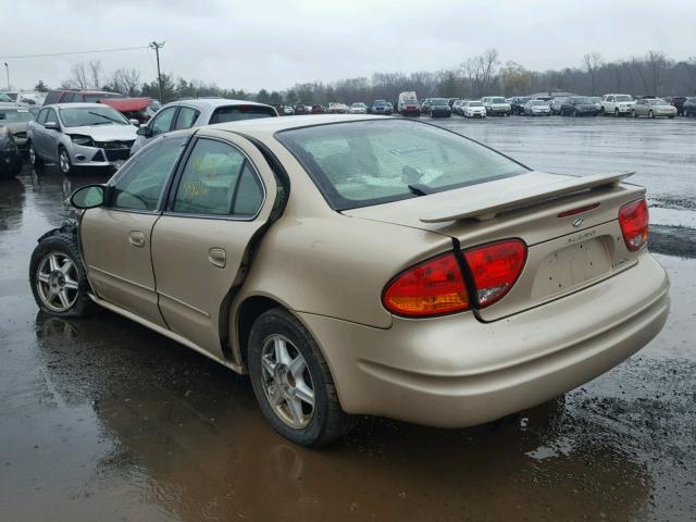 1G3NL52F33C324929 - 2003 OLDSMOBILE ALERO GL GOLD photo 3