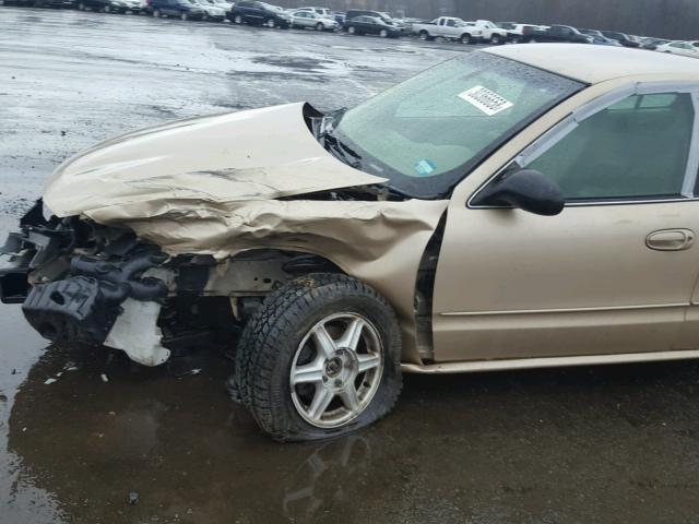 1G3NL52F33C324929 - 2003 OLDSMOBILE ALERO GL GOLD photo 9