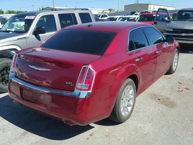 2C3CCAET8DH577619 - 2013 CHRYSLER 300C MAROON photo 4