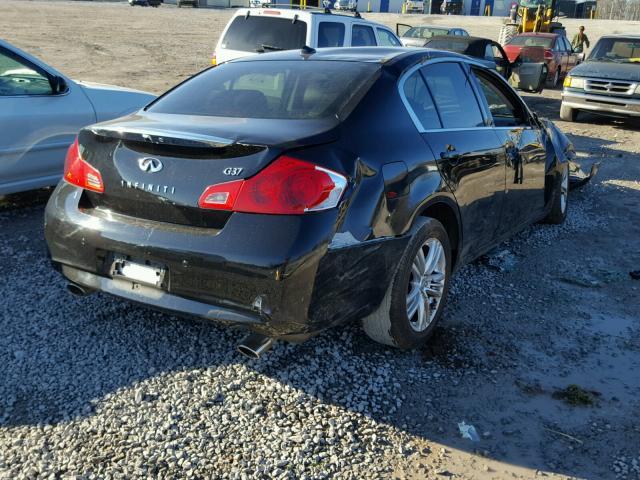 JN1CV6AP0DM724270 - 2013 INFINITI G37 BASE BLACK photo 4