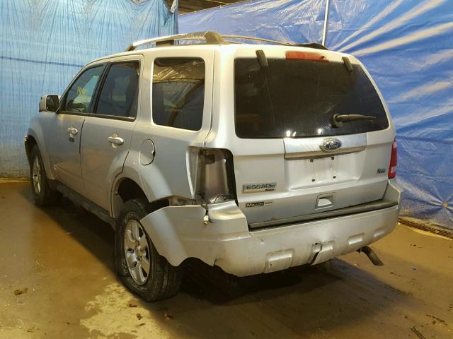 1FMCU9EG8AKC60305 - 2010 FORD ESCAPE LIM SILVER photo 3