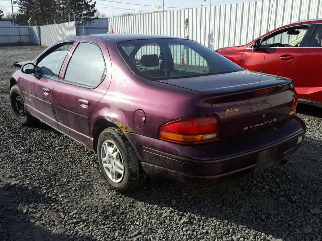 1B3EJ46X9YN150512 - 2000 DODGE STRATUS SE MAROON photo 3