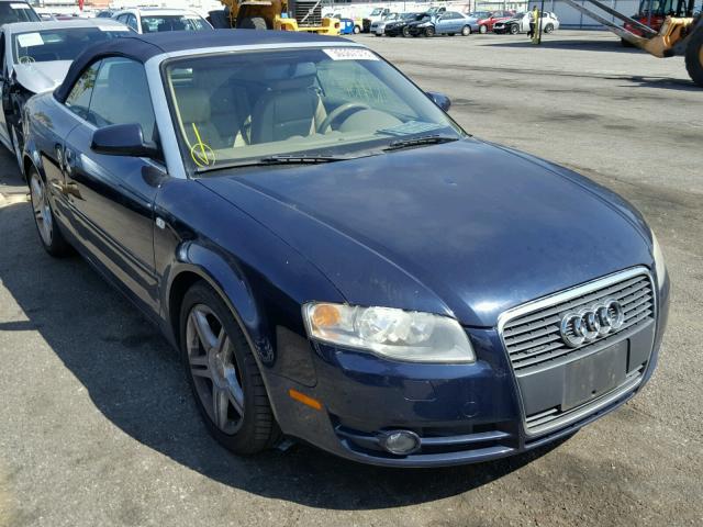 WAUDF48H77K019030 - 2007 AUDI A4 2.0T CA BLUE photo 1