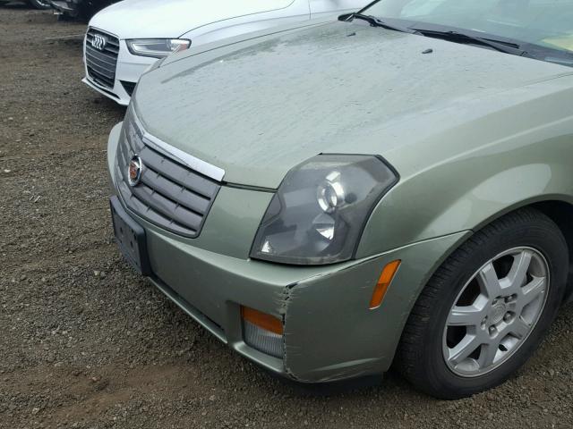 1G6DM56T650209578 - 2005 CADILLAC CTS GREEN photo 9