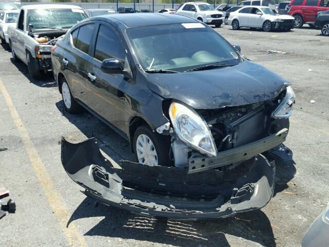 3N1CN7AP2CL931080 - 2012 NISSAN VERSA S BLACK photo 1