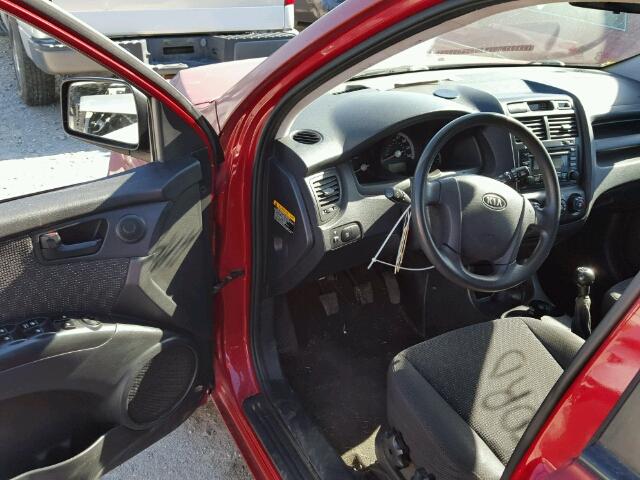 KNDJF724187501431 - 2008 KIA SPORTAGE L RED photo 9