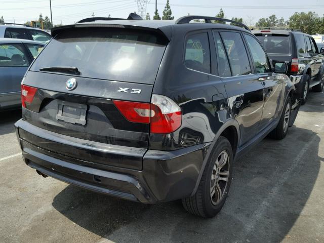 WBXPA93436WD29415 - 2006 BMW X3 3.0I BLACK photo 4