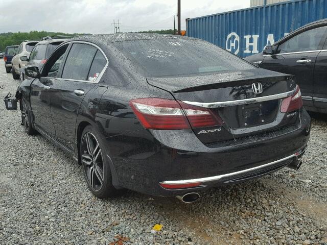 1HGCR2F58GA205881 - 2016 HONDA ACCORD SPO BLACK photo 3