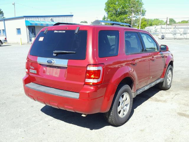 1FMCU04779KC81008 - 2009 FORD ESCAPE LIM RED photo 4