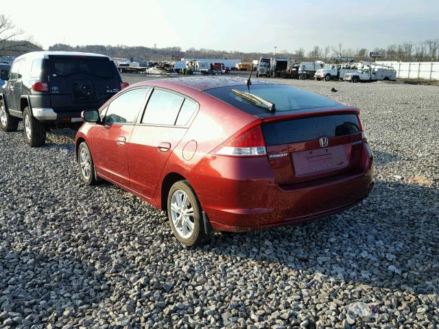 JHMZE2H76AS026385 - 2010 HONDA INSIGHT EX BROWN photo 3